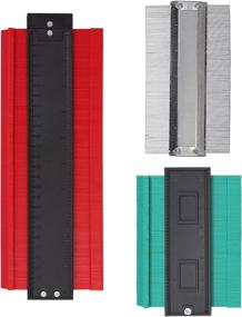 img 4 attached to 📏 Proster Contour Gauge Set - 3Pcs 120mm, 150mm, and 250mm - Shape Profile Metal Plastic Tiles Tiling Carpet Wood Skirting Kit