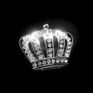 bling princess crown car emblem logo