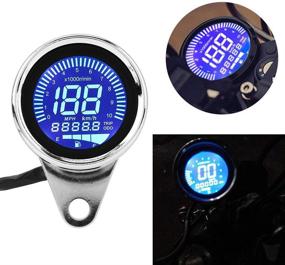 img 4 attached to 📟 12V Universal LCD Digital Speedometer Tachometer Gauges with Night Light for Most Popular Motorbikes