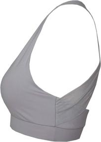 img 2 attached to Private Island Fitiness Workout LGrey YBXST Women's Clothing for Swimsuits & Cover Ups