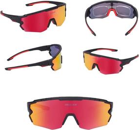 img 3 attached to 🚴 Bicycle Polarized Sunglasses: The Ultimate Sports Cycling Eyewear with 3 Interchangeable Lenses