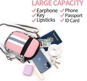 img 2 attached to Neoprene Crossbody Passport Earphone IBEE