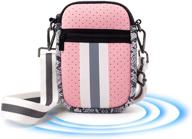 neoprene crossbody passport earphone ibee logo