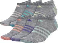 top-rated adidas women's superlite no show socks (6 pairs) - ultra-comfortable and stylish footwear for women логотип