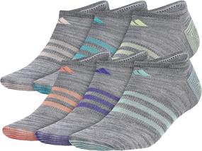 img 4 attached to Top-rated adidas Women's Superlite No Show Socks (6 pairs) - Ultra-Comfortable and Stylish Footwear for Women