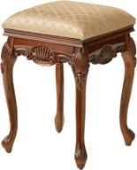 enhance seo: design toscano bouvier boudoir stool in walnut finish логотип