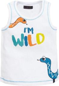 img 2 attached to Coralup Little Boys Girls Unisex Tank Top Cami Shirts 3 Pack Tanks Set: Stylish and Versatile Apparel for Kids