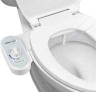 💦 greenco attachment sprayer for toilet seat: easy-to-install, non-electric bidet with adjustable fresh water jet spray – complete kit, white logo