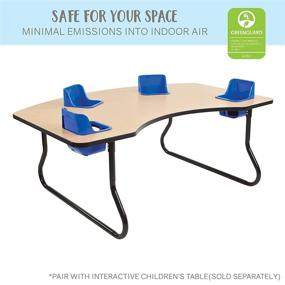 img 1 attached to Blue 4-Piece Set: Factory Direct Partners-10353 Interactive Children's Table Replacement Kit with 2 Toddler Bucket Seats and 2 Safety Straps for Baby Activity Table