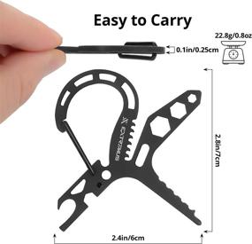 img 1 attached to Extremus Carabiner Survival Paracord Tightening