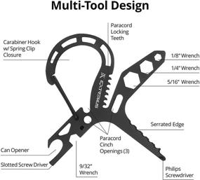 img 3 attached to Extremus Carabiner Survival Paracord Tightening