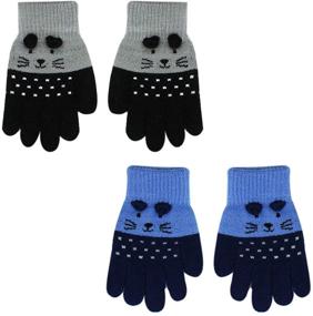 img 3 attached to 🧤 Warmth and Style Combined: RARITY US Unisex Winter Gloves Mittens for Girls' Accessories and Cold Weather