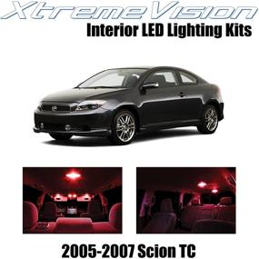 img 4 attached to XtremeVision Салонный светодиод для Scion TC 2005-2007 (10 штук) Красный комплект светодиодных ламп с инструментом установки.