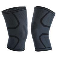 🏋️ medium 2 pack knee brace - compression sleeve for men and women, ideal for knee pain, weightlifting, meniscus tear, arthritis relief логотип