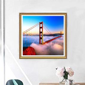 img 3 attached to 🌅 Sunset Diamond Painting Kits: DIY 5D Art with Full Accessories for Adults & Kids - Crystal Rhinestone Embroidery, Gem Arts & Crafts for Room Wall Décor