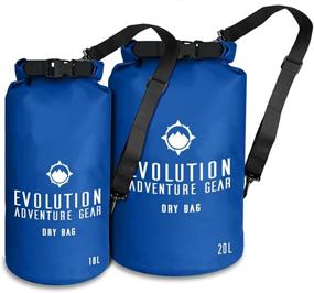 img 3 attached to 🎒 Evolution Waterproof Dry Bag – Premium Adventure Gear for Kayaking, Boating, Hiking, Fishing, Camping, and Outdoor Travel - Roll-Top Compression Sack