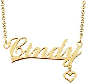 img 2 attached to 💎 Exquisite Infinite Memories Personalized Name Necklace: Gold Customized Pendant of Timeless Elegance