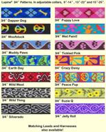 🐶 lupine 0.75 inch jelly roll adjustable dog collar logo