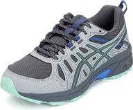 👟 asics women's gel venture graphite running shoes for athletic activities logo