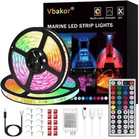 img 4 attached to 🚤 Vbakor LED ленточные лампы для лодок - 12V RGB цветопеременные, гибкие и водонепроницаемые осветительные устройства для катера, лодки с мотором, парусной лодки, каяка и рыбацкой лодки.