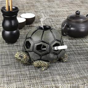 img 1 attached to 🐢 Top-rated Monsiter Turtle Ashtrays for Outdoor Cigarette Lovers