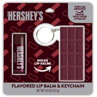 🍫 hershey's milk chocolate flavored lip balm key chain by taste beauty - experience the delicious taste! logo