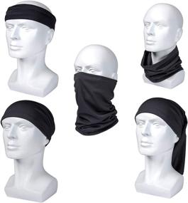 img 2 attached to 🧢 Men's Neck Gaiter Bandana Balaclava: Sun UV Protection, Dust & Wind Shield for Fishing and Hiking