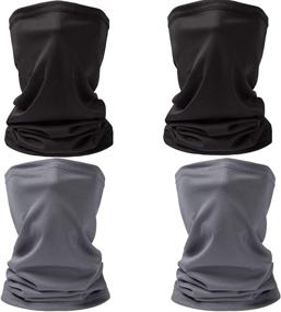 img 4 attached to 🧢 Men's Neck Gaiter Bandana Balaclava: Sun UV Protection, Dust & Wind Shield for Fishing and Hiking