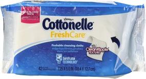 img 3 attached to Cottonelle Запасной набор влажных салфеток для спринцевания Fresh Care - 3 упаковки по 42 штуки