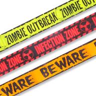 babigo halloween caution tape - zombie posters pack: ultimate zombie party decor bundle logo