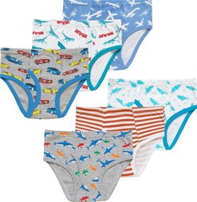 img 4 attached to Dinosaur Toddler Underwear for Boys - Airplane Print Kids' Clothing and Undergarments