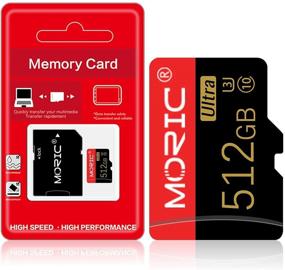 img 3 attached to 💨 High Speed 512GB Micro SD Card - Class 10 TF Card Memory with Adapter for Smartphone