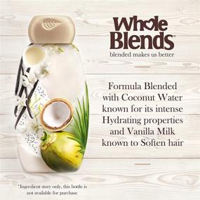 img 1 attached to Garnier Whole Blends Coconut Water & Vanilla Milk Shampoo, 12.5 fl. oz.