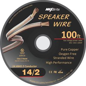 img 1 attached to 🔊 100 Feet Spool of UL Listed Class 2 14 Gauge Speaker Wire - High Performance Oxygen Free Pure Copper