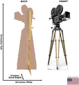 img 3 attached to Hollywood Camera Life Size Cardboard Cutout Standup by Advanced Graphics