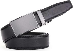 img 2 attached to 👔 Stylish and Durable Gallery Seven Leather Ratchet Belt for Men's Belts: Premium Men's Accessories