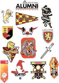 img 1 attached to 🎒 Conquest Journals Harry Potter Gryffindor Vinyl Stickers Set - Waterproof & UV Resistant: Potterfy Your Gadgets with 50 Stickers!