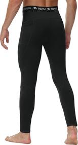 img 1 attached to 👖 TOREEL Men's Thermal Underwear Set - Fleece Lined Long Johns Base Layer with Long Sleeve Top & Bottom