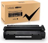 🖨️ v4ink картридж с черным тонером заменяющий hp c7115x 15x и q2613x 13x - высокое качество для лазерных принтеров hp 1200, 1220, 1300, 1000, 1005, 1150, 3300, 3310, 3320, 3330, 3380 (1 штука) логотип