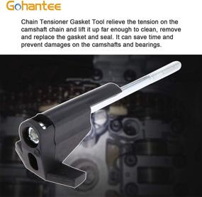 img 1 attached to Gohantee Audi A4 A6 TT VW Passat Golf Camshaft Timing Chain Tensioner Holder 🔧 Tool 3366 - Adjustable Bracket for 1.8T, 2.7, 2.7T, 2.8, 3.2, 4.2 Engines (Set of 2)