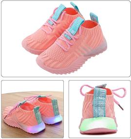 img 3 attached to Lightweight and Breathable Toddler Sneakers for Boys - Knemksplanet Shoes