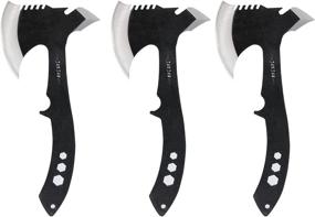img 4 attached to 🪓 JXE JXO Throwing Axe Sets: 10.2in Overall with 3.7in Blade - Tactical Tomahawk for Axe Throwing, Full Tang 420HC Stainless Steel, Spike Design