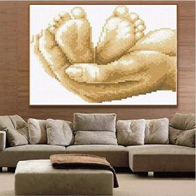 img 3 attached to 💎 DIY 5D Diamond Painting Kit - The Baby Foot Design - Full Drill Canvas for Home Wall Decor