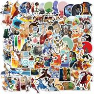 🌬️ 100pcs variety avatar the last airbender stickers: waterproof vinyl decals for cars, motorcycles, luggage, and more! logo