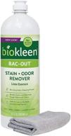 biokleen bac-out natural stain remover: enzymatic, plant-based solution for laundry, diapers, wine, carpets, and more logo