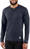 👕 active men's clothing: carhartt midweight classic henley thermal logo