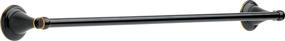 img 4 attached to 🛁 Enhance Your Bathroom with the Elegant DELTA Windemere Towel Bar in Oil Rubbed Bronze - 79624-OB