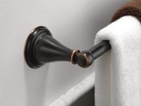 img 2 attached to 🛁 Enhance Your Bathroom with the Elegant DELTA Windemere Towel Bar in Oil Rubbed Bronze - 79624-OB