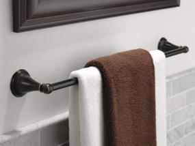 img 3 attached to 🛁 Enhance Your Bathroom with the Elegant DELTA Windemere Towel Bar in Oil Rubbed Bronze - 79624-OB