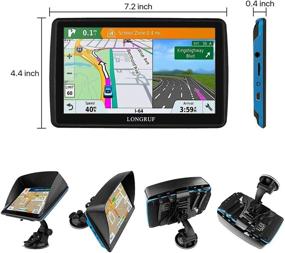 img 2 attached to 🗺️ 7 Inch GPS Navigation System for Truck, RV, and Car, Commercial GPS for Truck Drivers, 2021 Maps with Free Lifetime Updates, Spoken Turn-by-Turn Directions, Driver Alerts